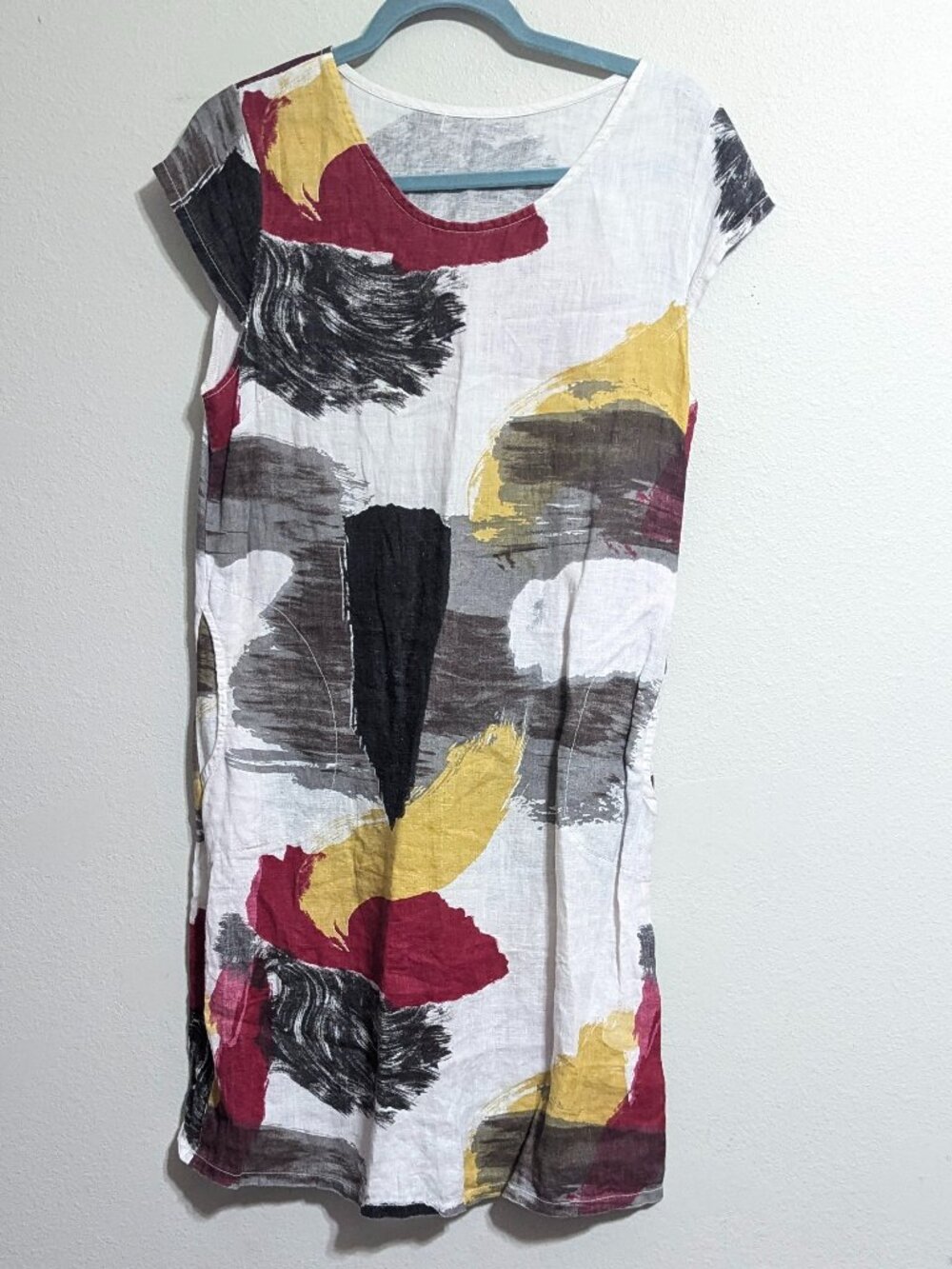 ITALIAN LINEN TUNIC DRESS SIZE MEDIUM